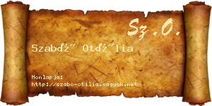 Szabó Otília névjegykártya