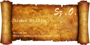 Szabó Otília névjegykártya